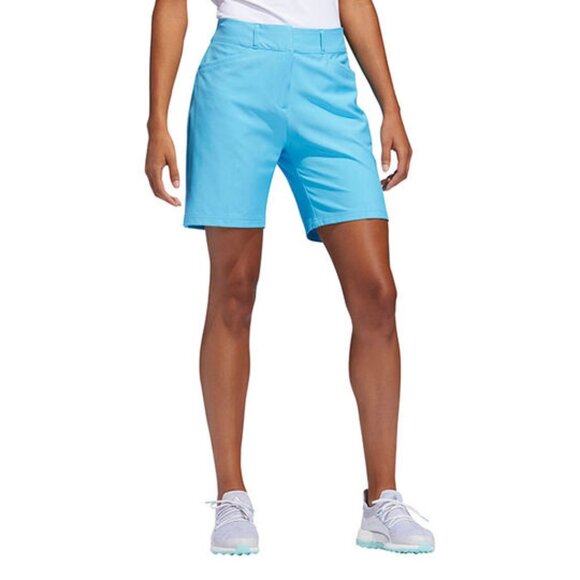 ADIDAS Women's 7 inch Shorts NWT Bright Cyan Size 0 - Picture 1 of 5